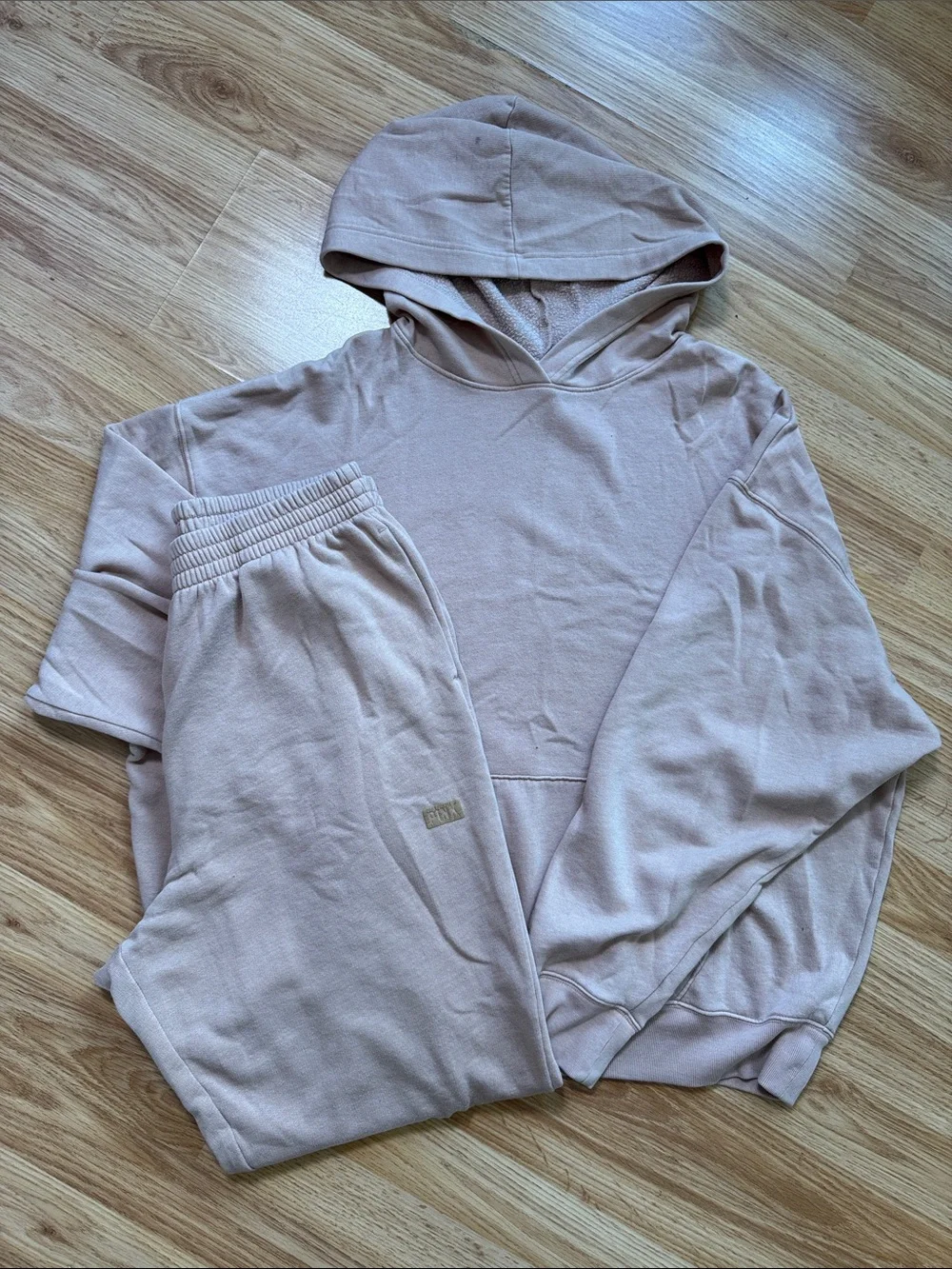 VS PINK Hooded Sweatshirt & Jogger Set - Dusty Pink